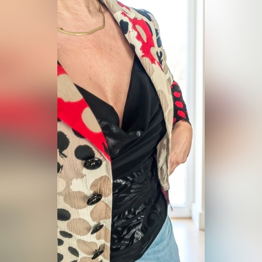 Moschino Jacket Top-Statement Blazer Jacket - - Picture 8 of 16